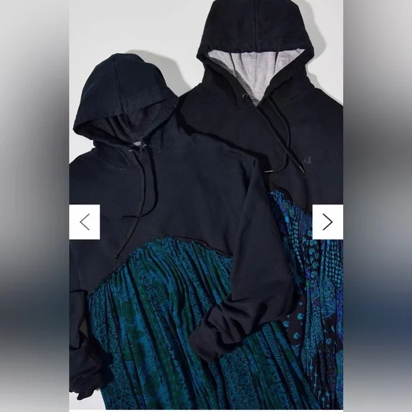 Remade Gaize Hoodie Maci Dress by Urban Outfitters Urban Renewal